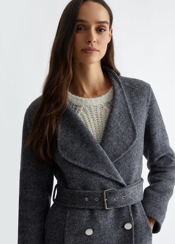 Liu Jo Cappotto doppiopetto in misto lana Hotsell