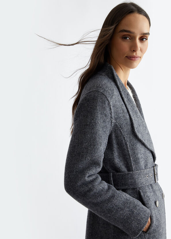 Liu Jo Cappotto doppiopetto in misto lana Hotsell