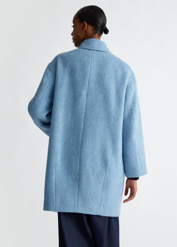 Liu Jo Cappotto doppiopetto in misto lana Saldi Di Fabbrica