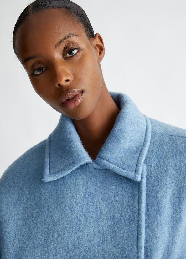 Liu Jo Cappotto doppiopetto in misto lana Saldi Di Fabbrica