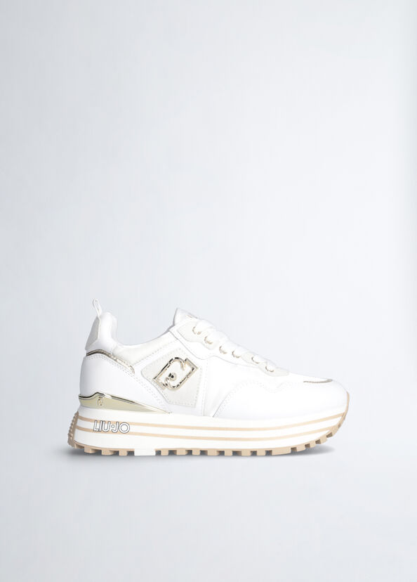 Liu Jo Sneakers platform in pelle e nylon Qualità Garantita