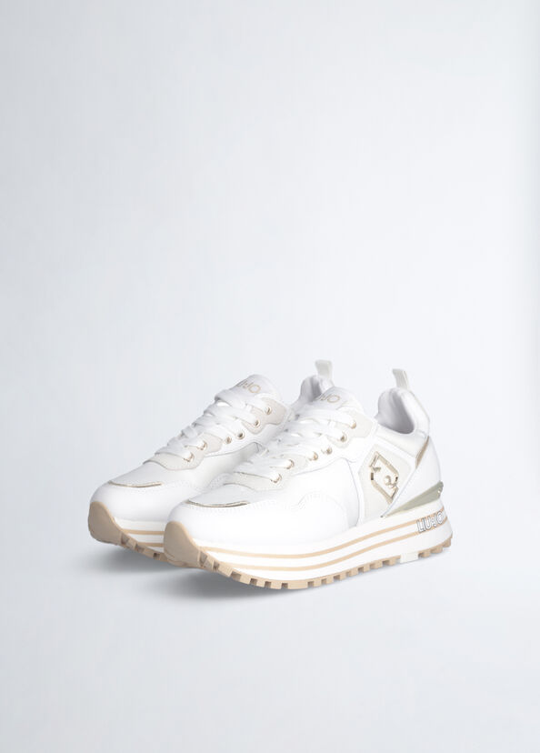 Liu Jo Sneakers platform in pelle e nylon Qualità Garantita