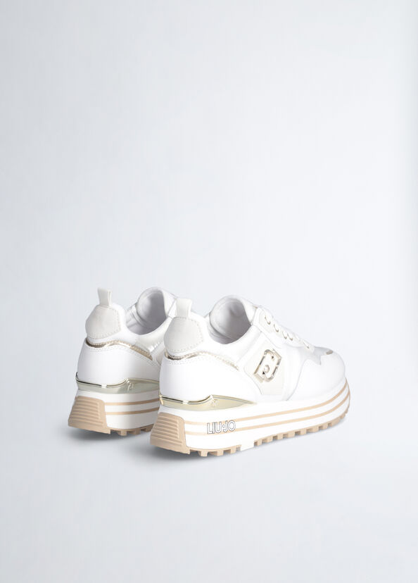 Liu Jo Sneakers platform in pelle e nylon Qualità Garantita