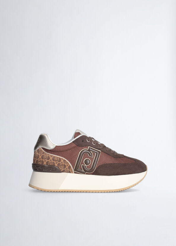 Liu Jo Sneakers monogram e brighty mesh Promozione Limitata