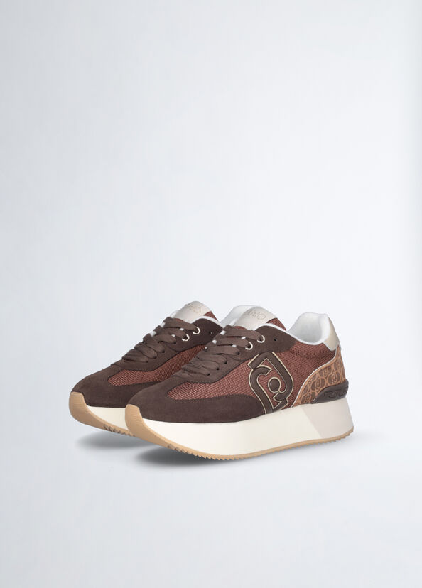 Liu Jo Sneakers monogram e brighty mesh Promozione Limitata