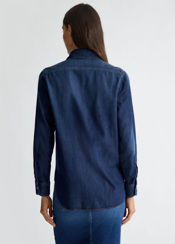 Liu Jo Camicia in denim Vendita Calda