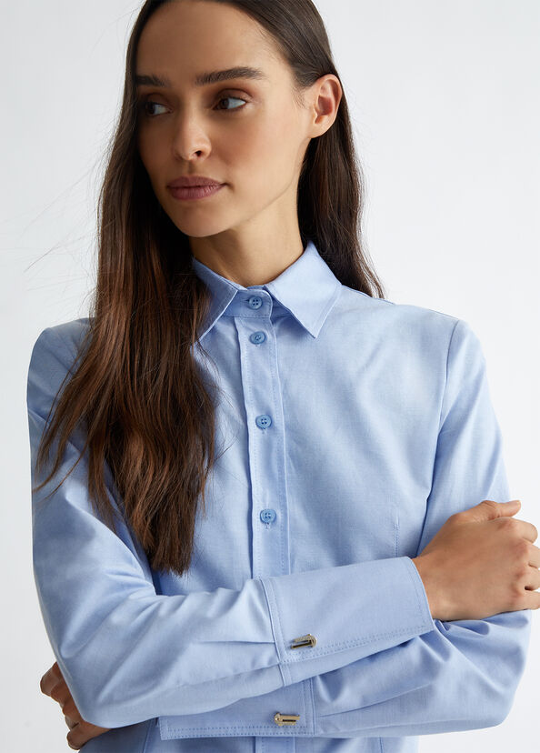 Liu Jo Camicia in cotone Oxford Saldi Di Fabbrica