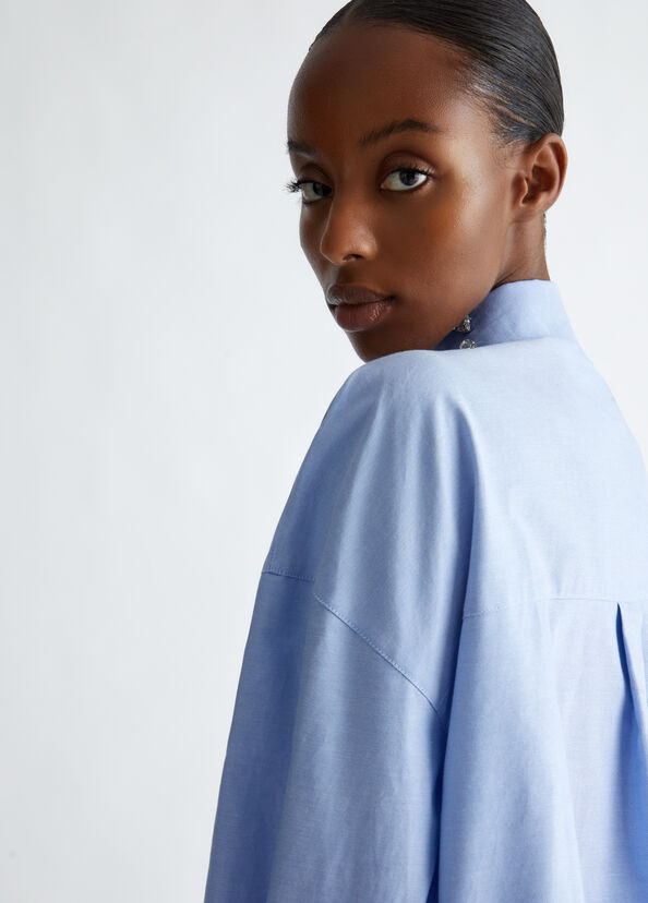 Liu Jo Camicia in cotone con strass Vendite Flash