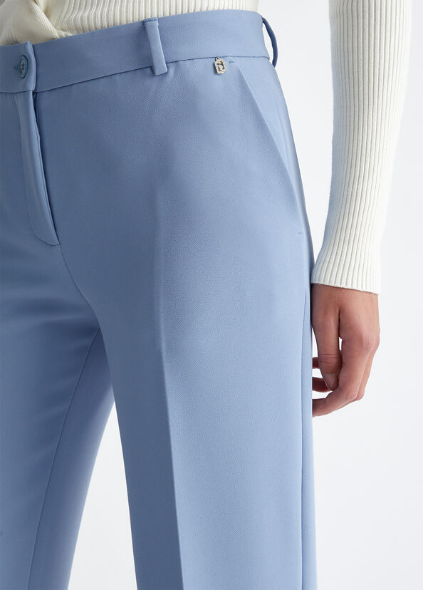 Liu Jo Pantaloni flare in crêpe Negozi Online