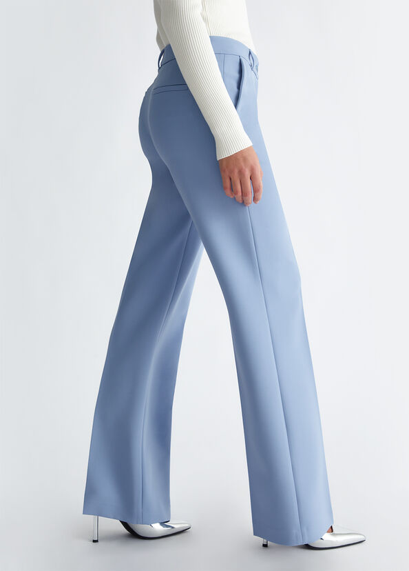 Liu Jo Pantaloni flare in crêpe Negozi Online