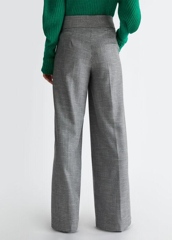 Liu Jo Pantaloni check a palazzo Fino Al -60%