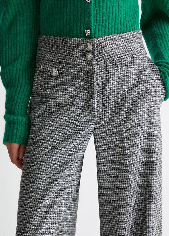 Liu Jo Pantaloni check a palazzo Fino Al -60%