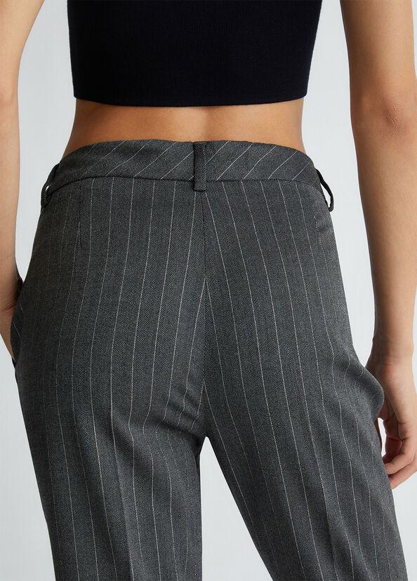 Liu Jo Pantaloni chino gessati Prezzo Ridotto