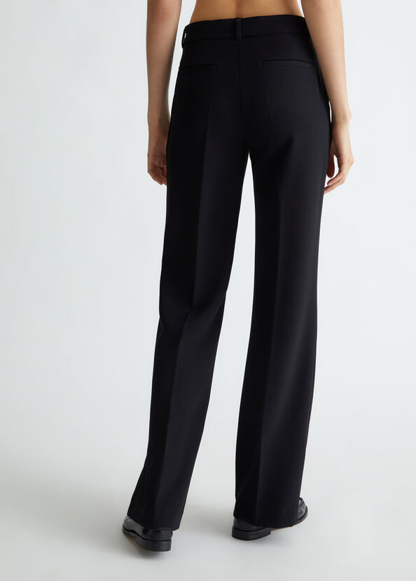 Liu Jo Pantaloni flare in crêpe 2025