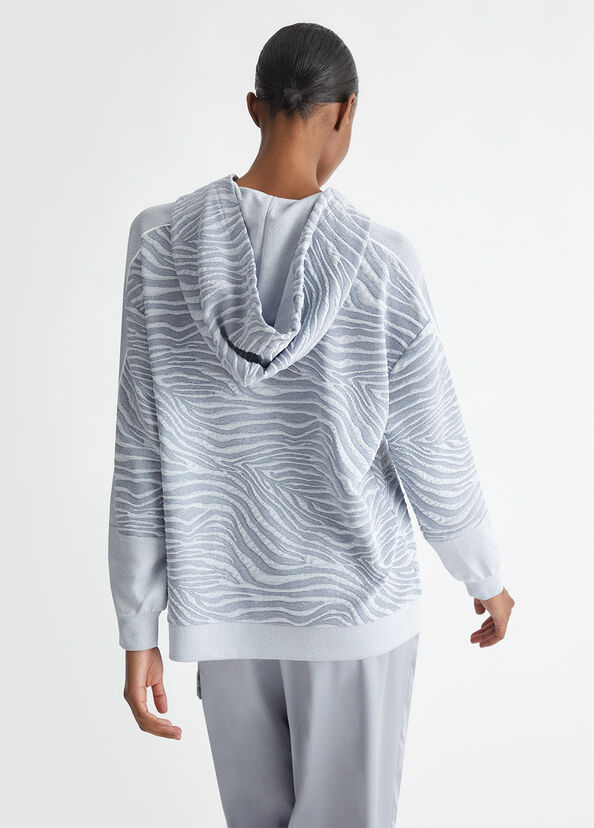 Liu Jo Felpa jacquard con cappuccio Nuova