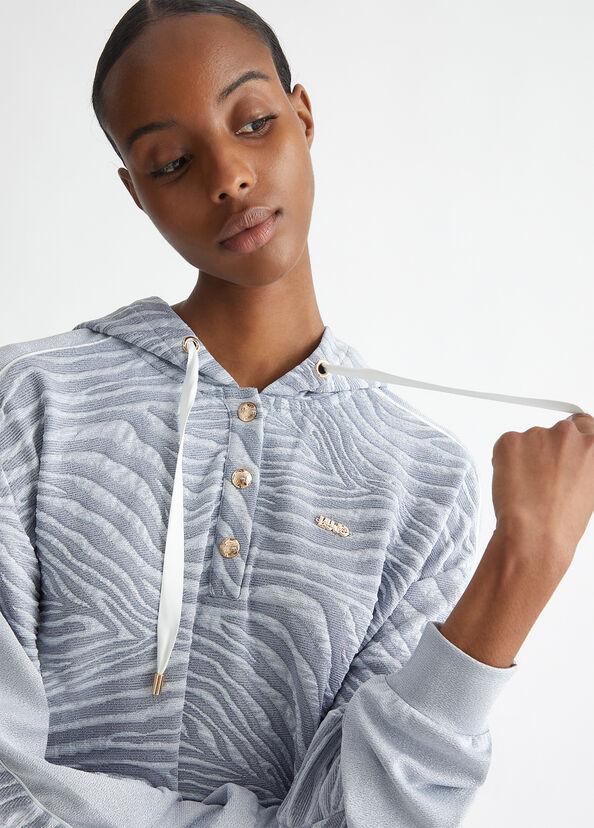 Liu Jo Felpa jacquard con cappuccio Nuova