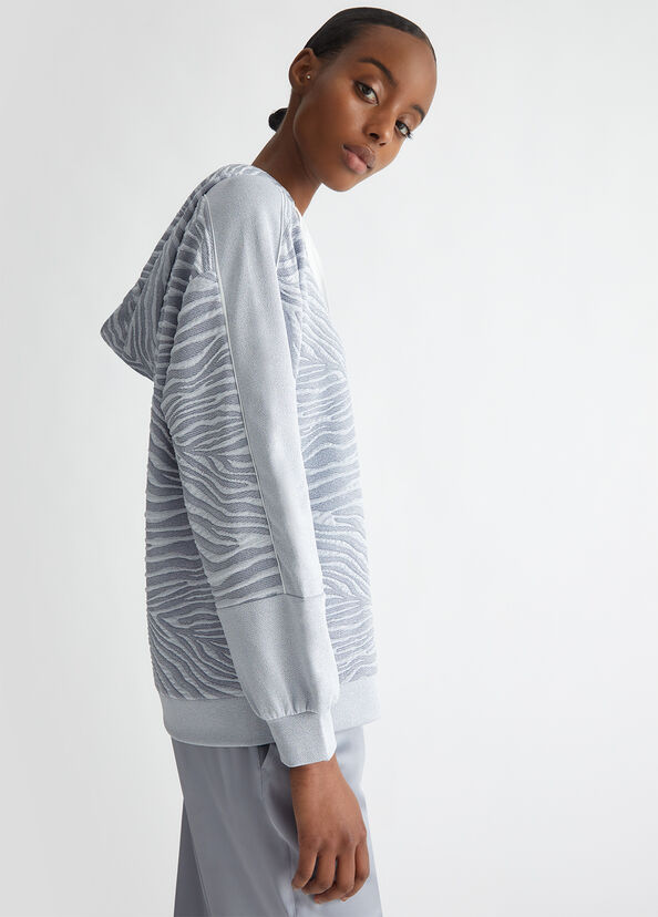 Liu Jo Felpa jacquard con cappuccio Nuova