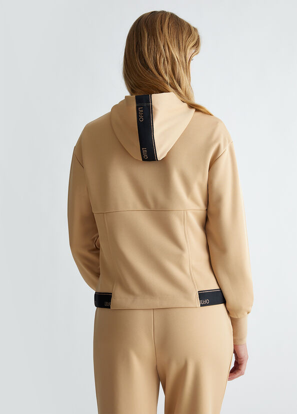 Liu Jo Felpa con cappuccio e zip In Linea