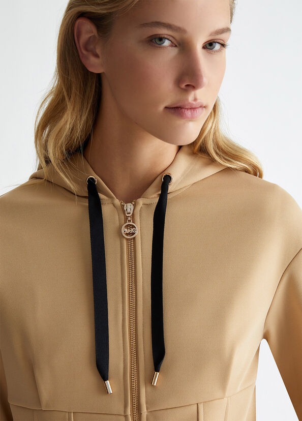 Liu Jo Felpa con cappuccio e zip In Linea