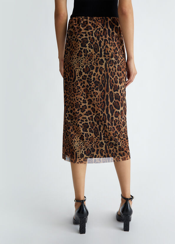 Liu Jo Gonna midi in tulle animalier Affare Del Giorno