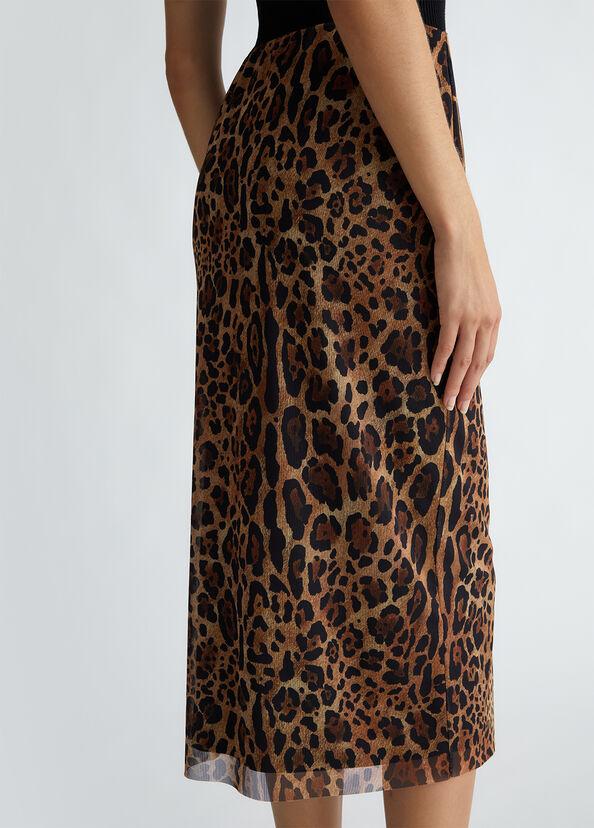 Liu Jo Gonna midi in tulle animalier Affare Del Giorno