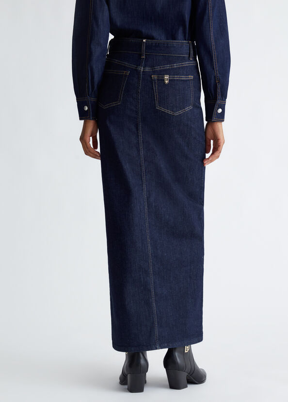 Liu Jo Gonna in denim con cintura Vendita Economica