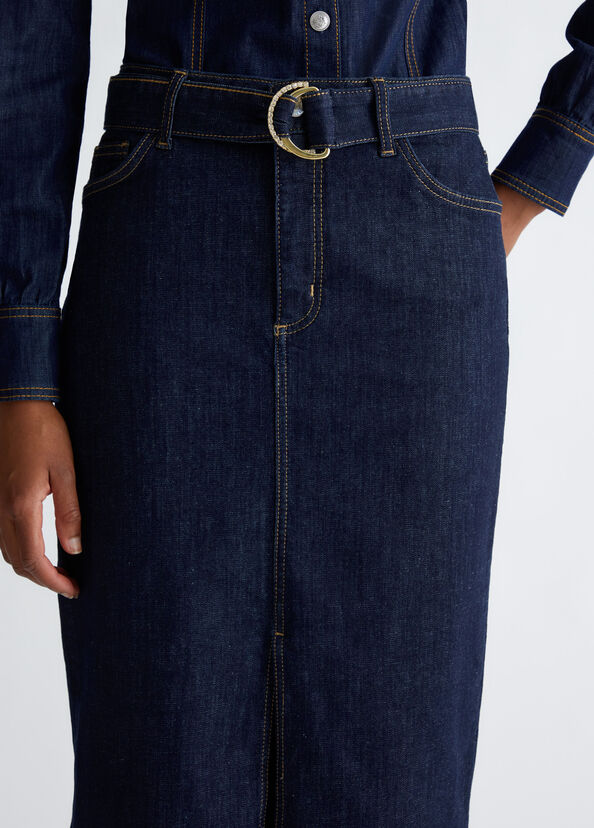 Liu Jo Gonna in denim con cintura Vendita Economica