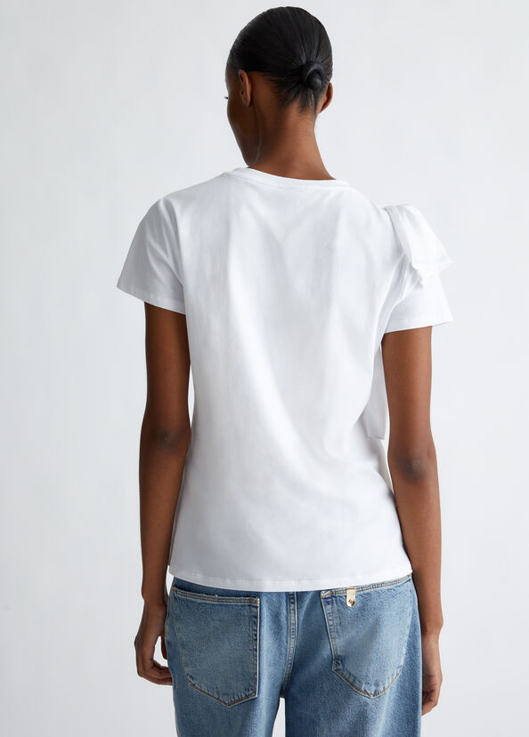 Liu Jo T-shirt con rouches Negozi Online