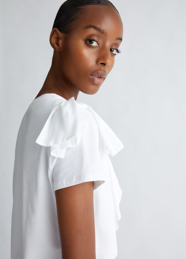 Liu Jo T-shirt con rouches Negozi Online