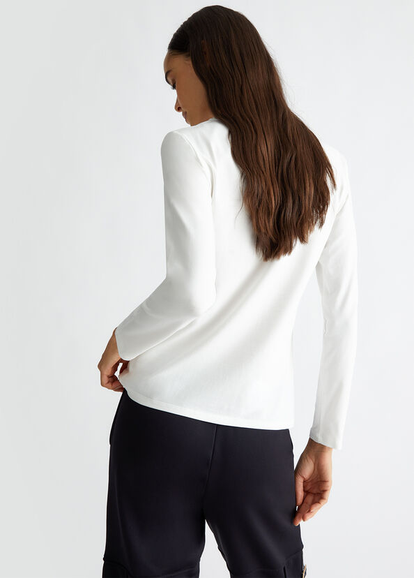 Liu Jo T-shirt con cuore e strass Ultimi tre giorni