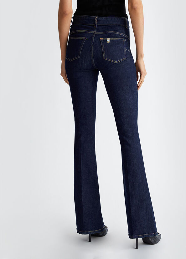 Liu Jo Jeans flare con cintura Hotsell