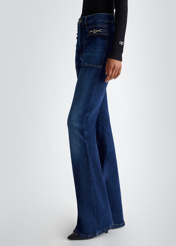Liu Jo Jeans flare in cotone stretch I Più Venduti