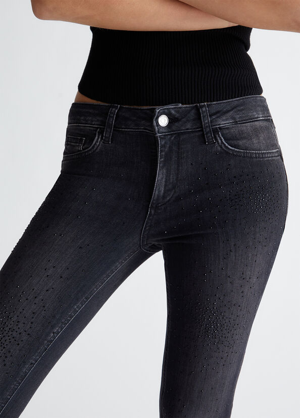 Liu Jo Jeans skinny bottom up con strass Sconti questo mese