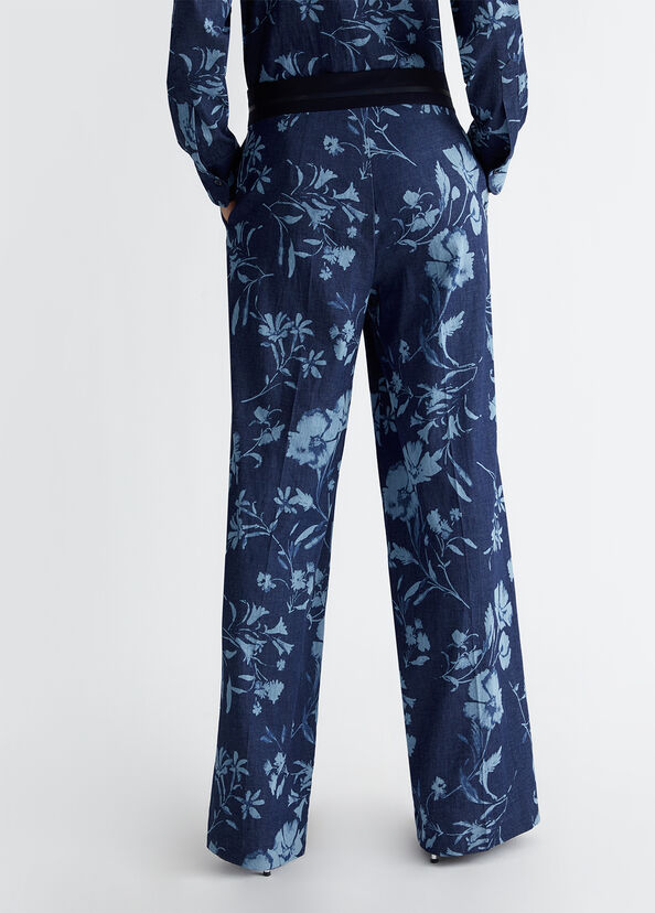 Liu Jo Jeans a palazzo con stampa floreale Italy