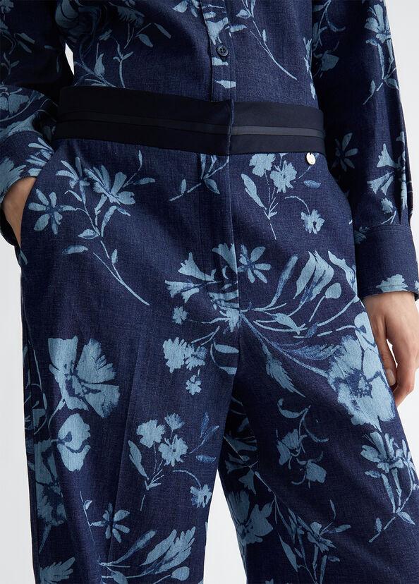 Liu Jo Jeans a palazzo con stampa floreale Italy