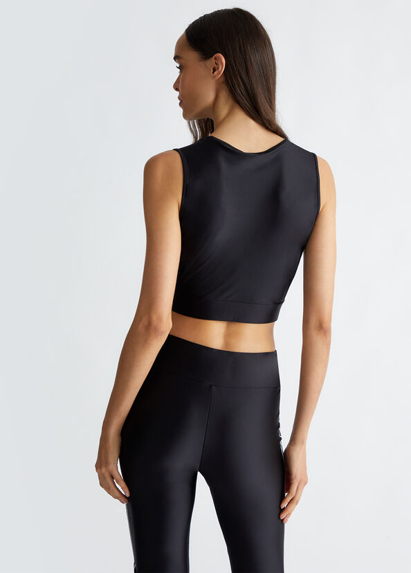 Liu Jo Top in jersey con logo Qualità Garantita