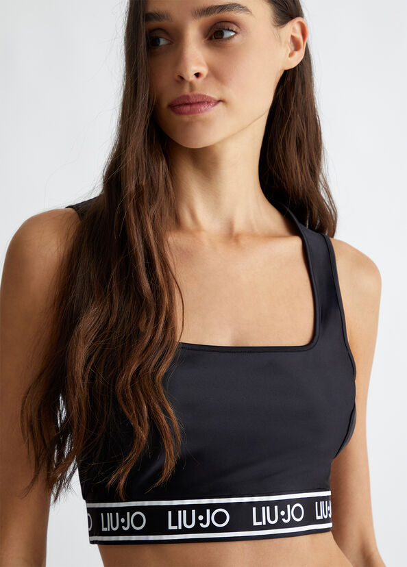 Liu Jo Top in jersey con logo Qualità Garantita