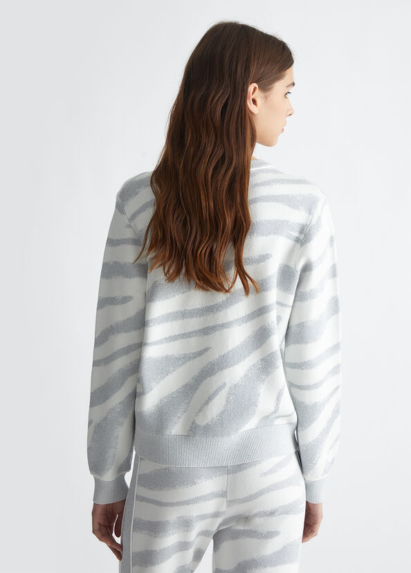 Liu Jo Maglia animalier jacquard Sconto