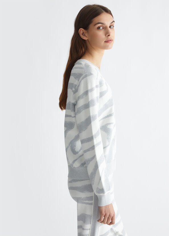Liu Jo Maglia animalier jacquard Sconto