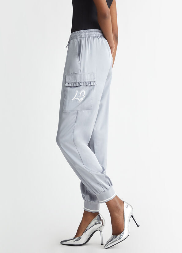 Liu Jo Pantaloni jogging in raso Offerte