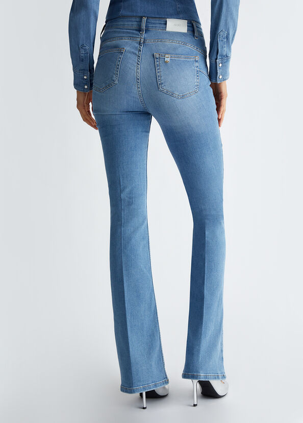 Liu Jo Jeans flare bottom up Vendita Calda