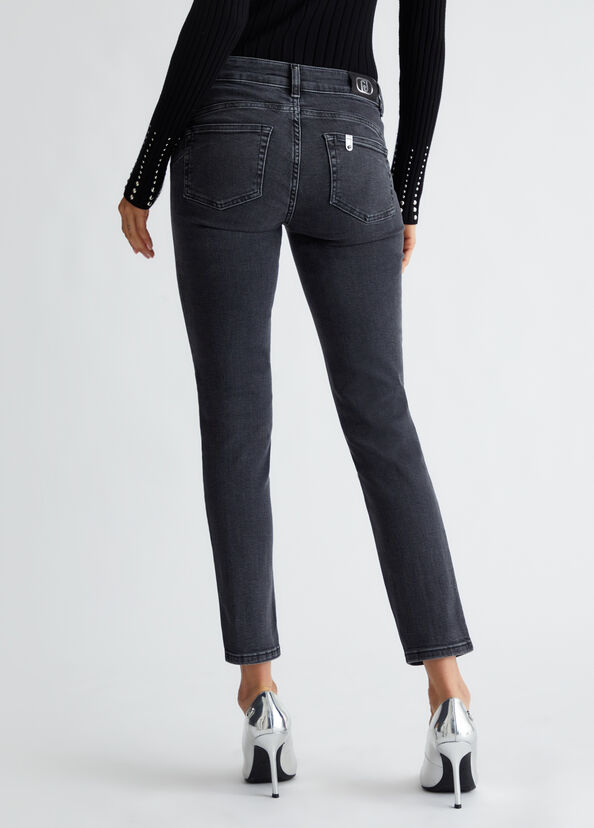Liu Jo Jeans skinny bottom up con strass 2025
