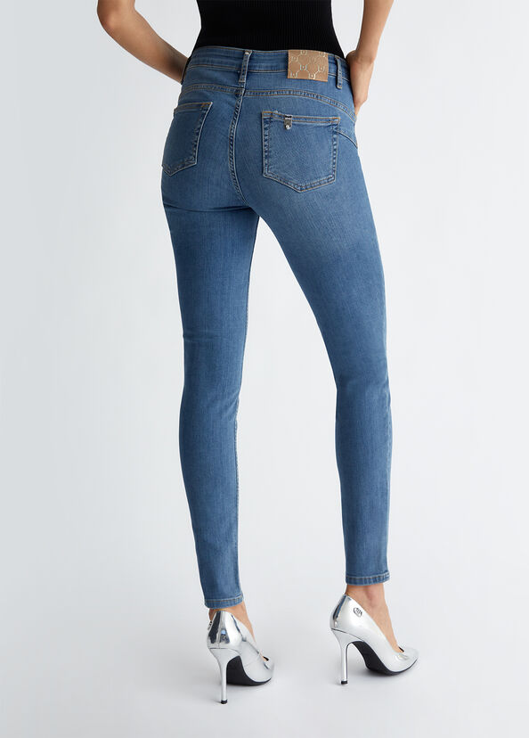 Liu Jo Jeans skinny bottom up a vita alta In Linea