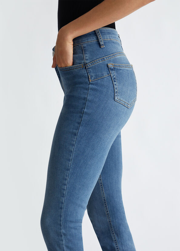 Liu Jo Jeans skinny bottom up a vita alta In Linea
