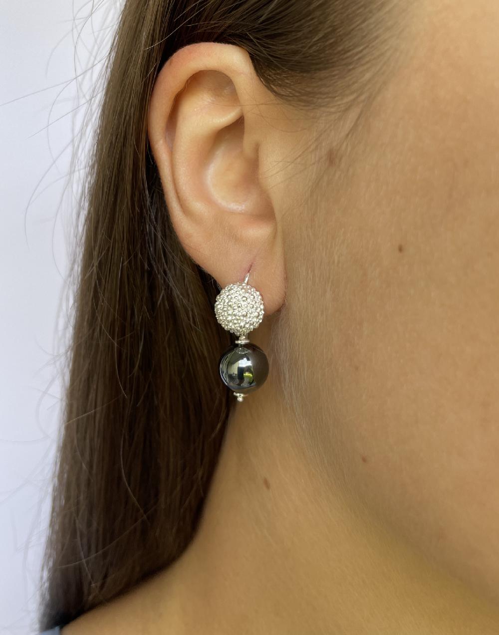Trimi Gioielli Orecchini artigianali con Ematite – Amore short Soddisfazione Garantita