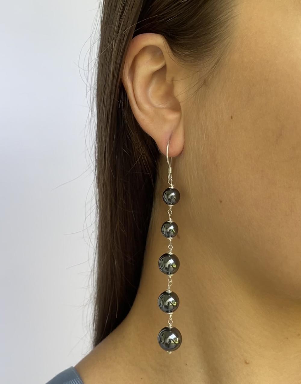 Trimi Gioielli Orecchini artigianali con Ematite – Amore Qualità Garantita