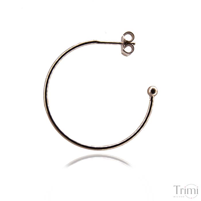Trimi Gioielli Orecchino a cerchio in argento In Vendita