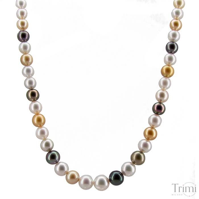Trimi Gioielli Collana con perle dei mari del sud Nuovo