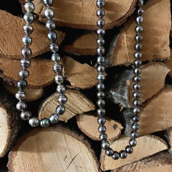 Trimi Gioielli Collana artigianale con perle di Tahiti 11 mm Qualità