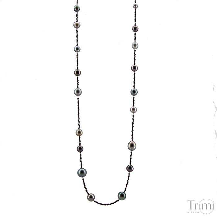 Trimi Gioielli Collana con perle di Tahiti Qualità Garantita